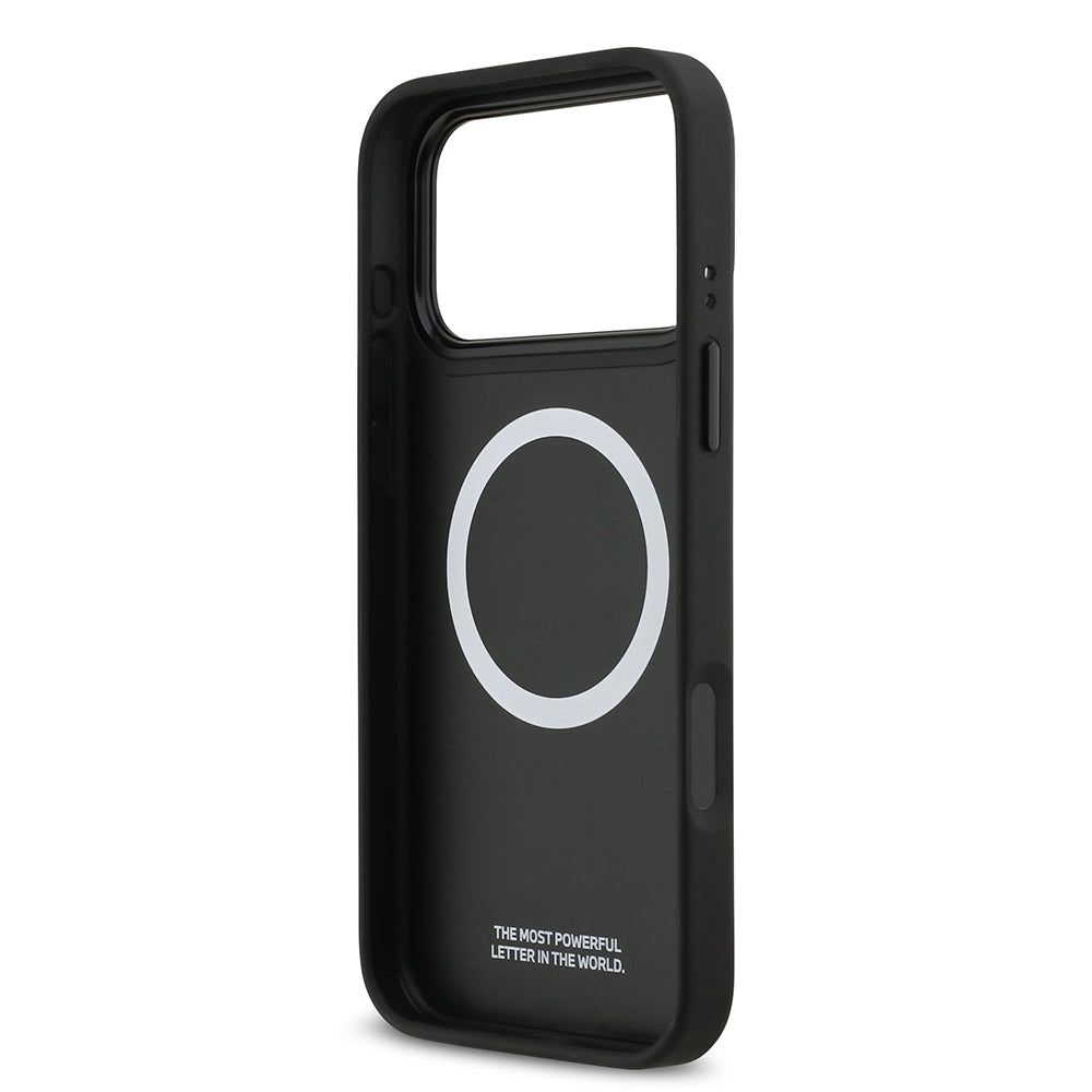 BMW iPhone 17 Pro Max Orjinal Lisanslı M-safe Şarj Özellikli M Logolu Üç Şeritli Delikli Deri Kılıf BMW iPhone 17 Pro Max Orjinal Lisanslı M-safe Şarj Özellikli M Logolu Üç Şeritli Delikli Deri Kılıf